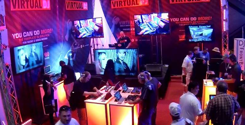 Atmix Virtual Dj Stand auf der DJ Expo in Atlantic City, USA