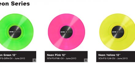 Neu: Serato Control Vinyl in Neonfarben