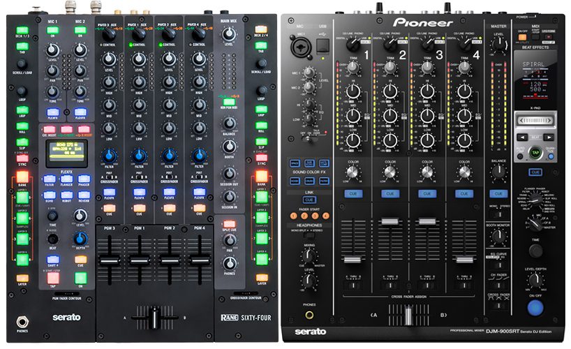 Neue Serato DJ Clubmixer: Pioneer DJM-900SRT vs Rane Sixty Four - Wo liegen die Unterschiede?