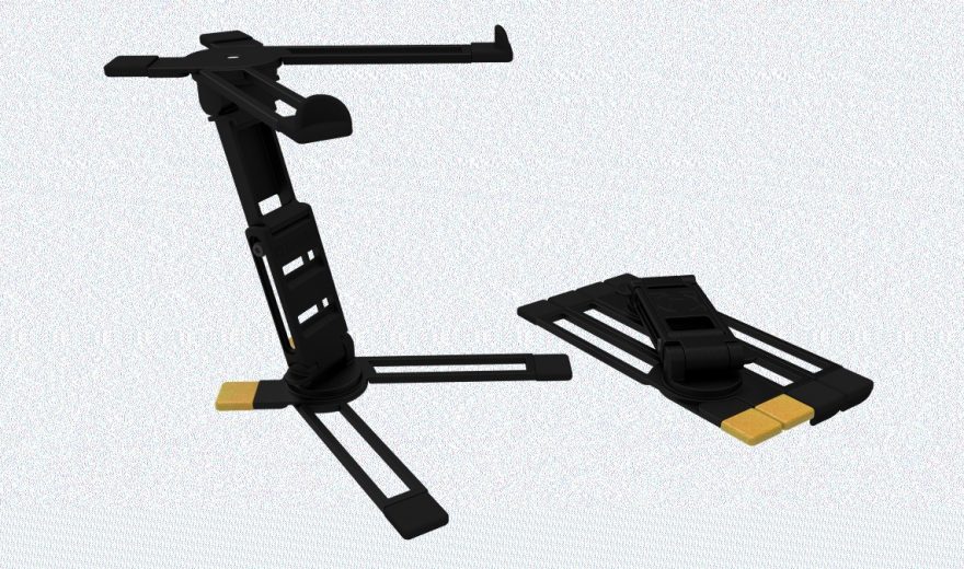 Hercules HCDG-400B - Klappbarer Laptopständer, Musikmesse 2014