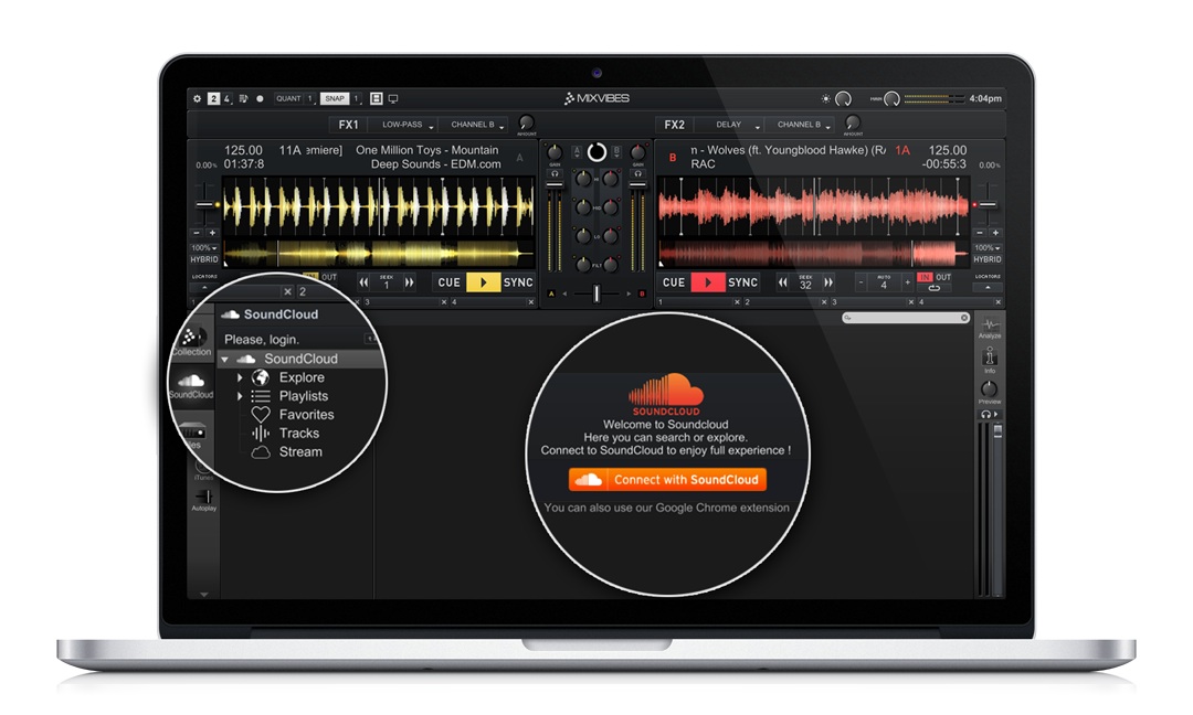 Update: Mixvibes Cross mit Soundcloud Integration - Cloud DJing ohne Aufpreis