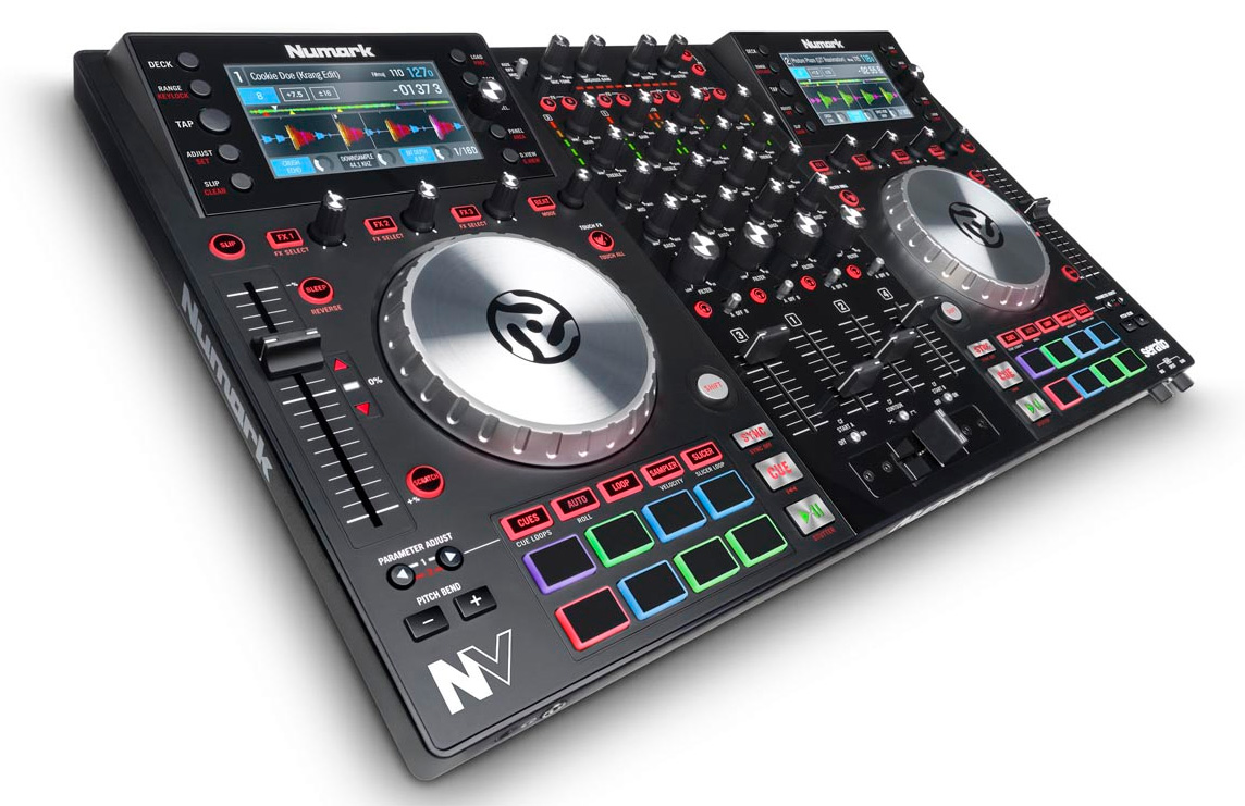 Numark NV - 4-Deck DJ-Controller mit Screens