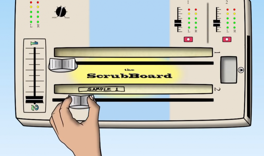 Scrubboard - Scratchen auf Tapestreifen