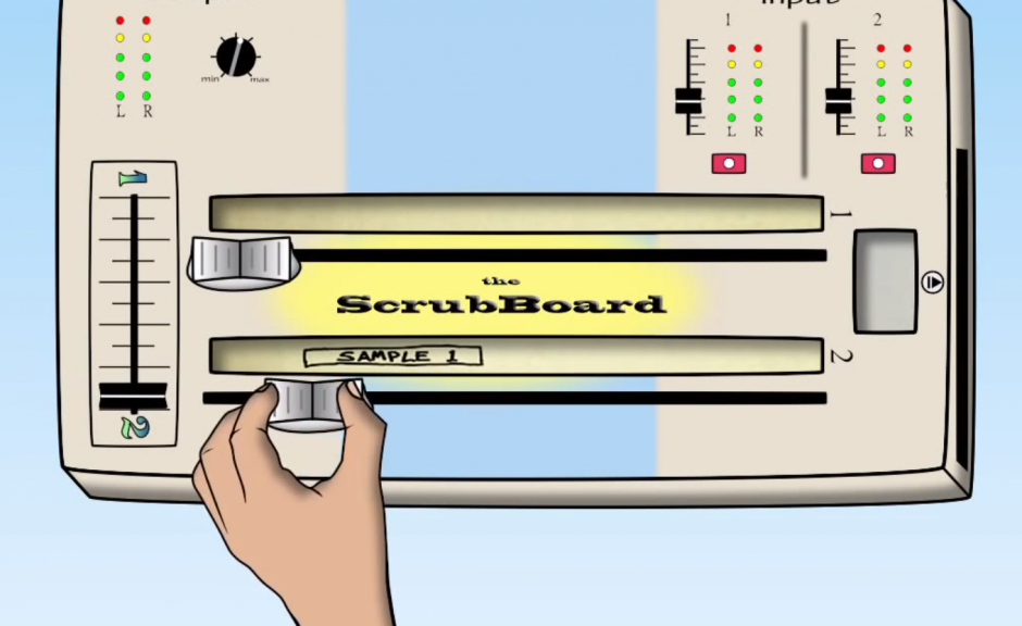 Scrubboard - Scratchen auf Tapestreifen