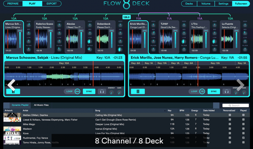 Mixed in Key Flow 8 Deck - 8-Deck DJ Software mit STEMS Feature