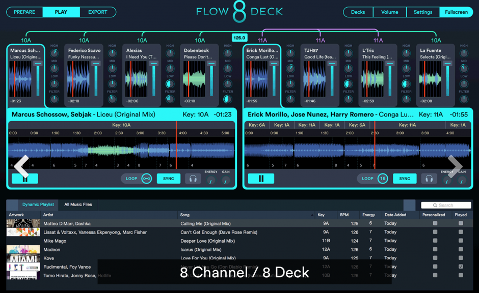 Mixed in Key Flow 8 Deck - 8-Deck DJ Software mit STEMS Feature