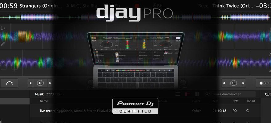 Algoriddim djay Pro jetzt Pioneer zertifiziert