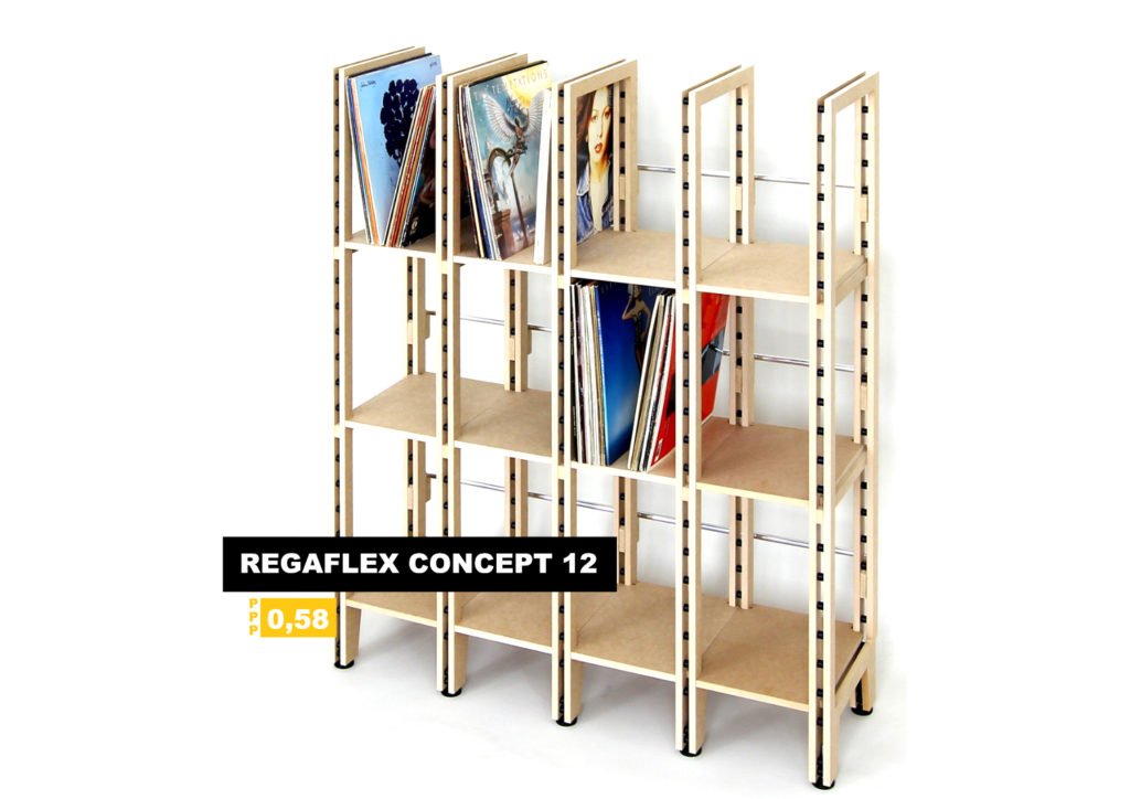 Das Regaflex Concept 12 Plattenregal.