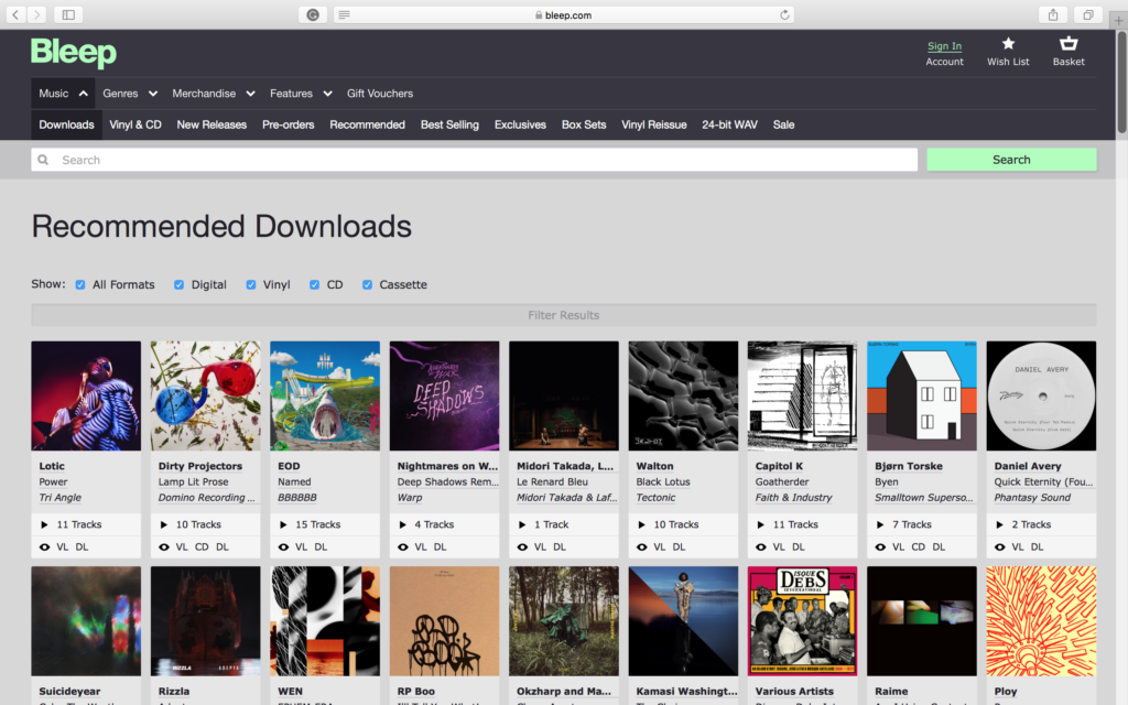Bleep gehört zu den Beatport Alternativen.