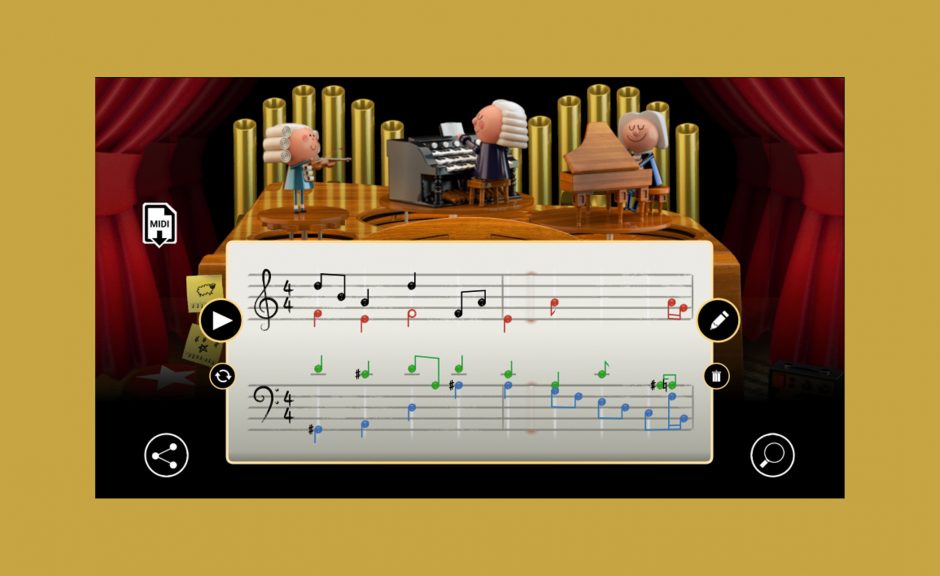 Die KI im neuen Google Doodle lässt dich wie Bach komponieren