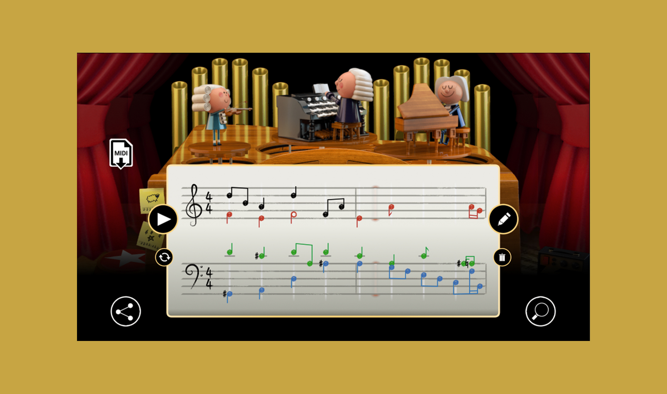 Die KI im neuen Google Doodle lässt dich wie Bach komponieren