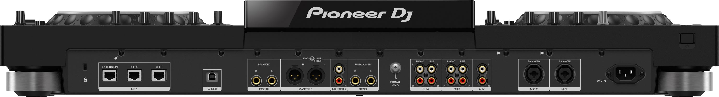 Der XDJ-XZ von Pioneer DJ von hinten.