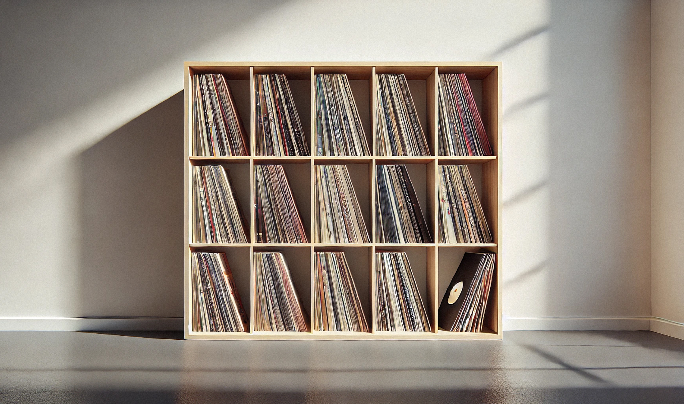 Plattenregal für Vinyl im Überblick.