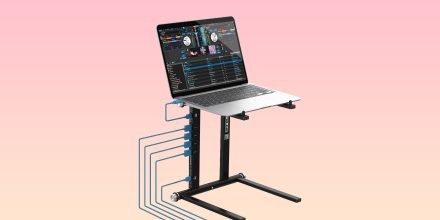 Reloop Stand Hub: Laptop-Ständer mit USB-Anschlüssen