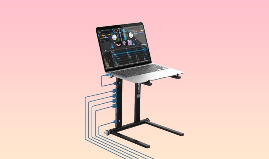 Reloop Stand Hub: Laptop-Ständer mit USB-Anschlüssen