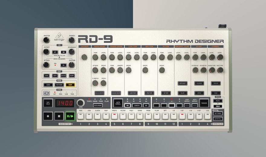 Behringer RD-9: TR-909 Klon ab sofort erhältlich