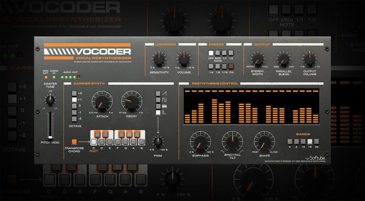 Softube Vocoder Plug-in: Der legendäre Vocal Synthesizer in modern
