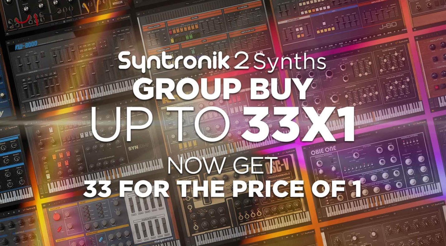 IK Multimedia Syntronik 2 Group Buy: Alle Synthesizer zum Preis von einem!