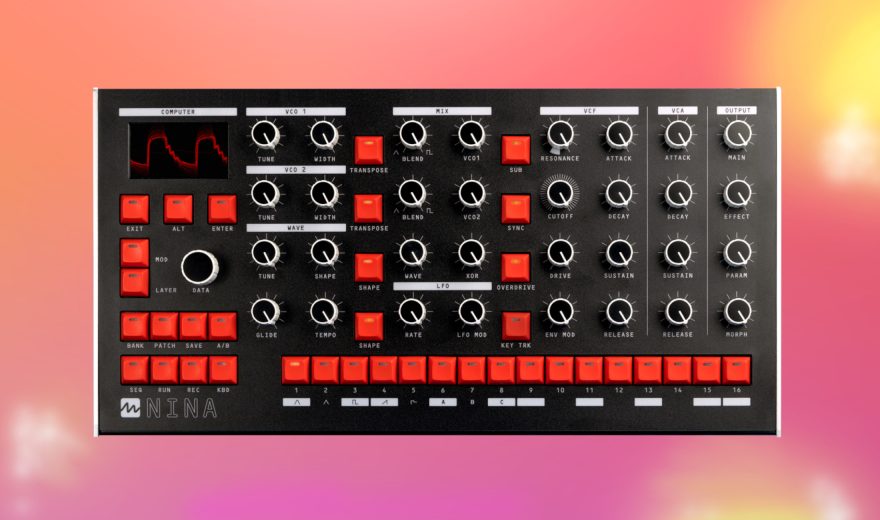 NAMM 2022: Melbourne Instruments Nina - hybrider Synthesizer mit motorisierten Reglern