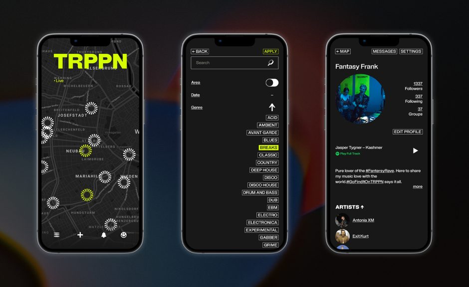 TRPPN: Wie eine App die Clubkultur revolutionieren will
