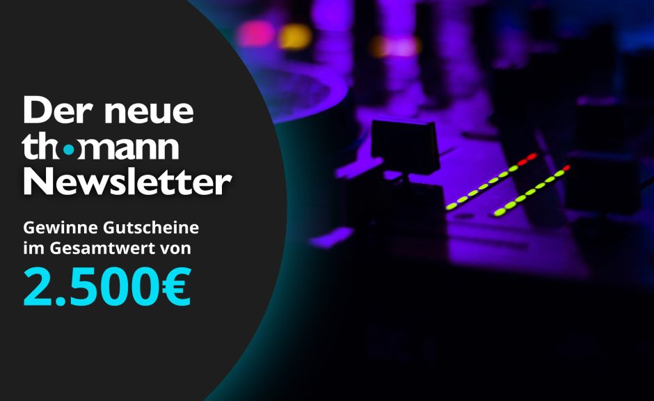 Thomann: Gutschein-Verlosung zum Start des neuen Newsletters