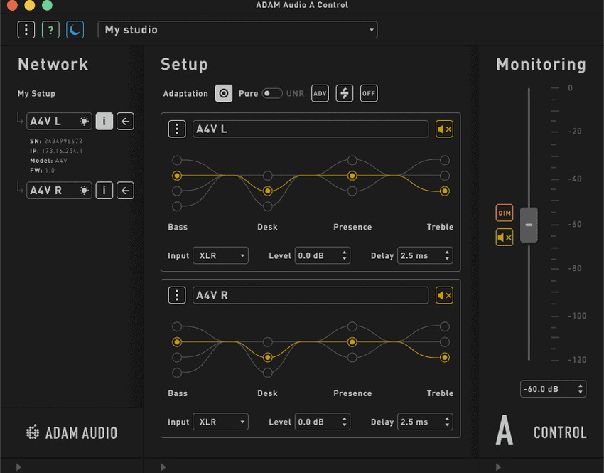 Adam Audio A Control.