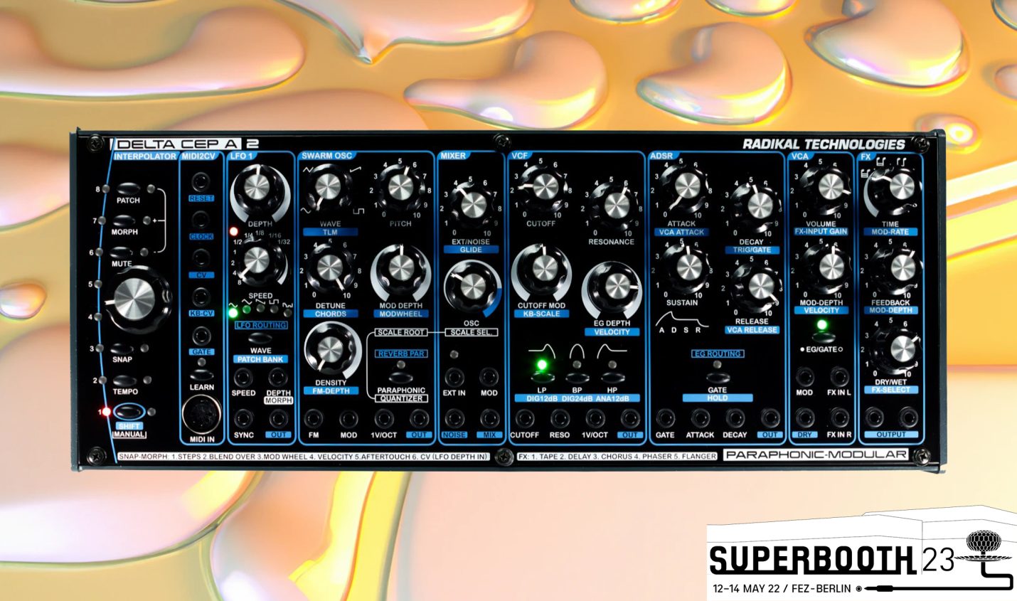 Superbooth 23: Hybrider Synthesizer Delta Cep A 2 von Radikal Technologies