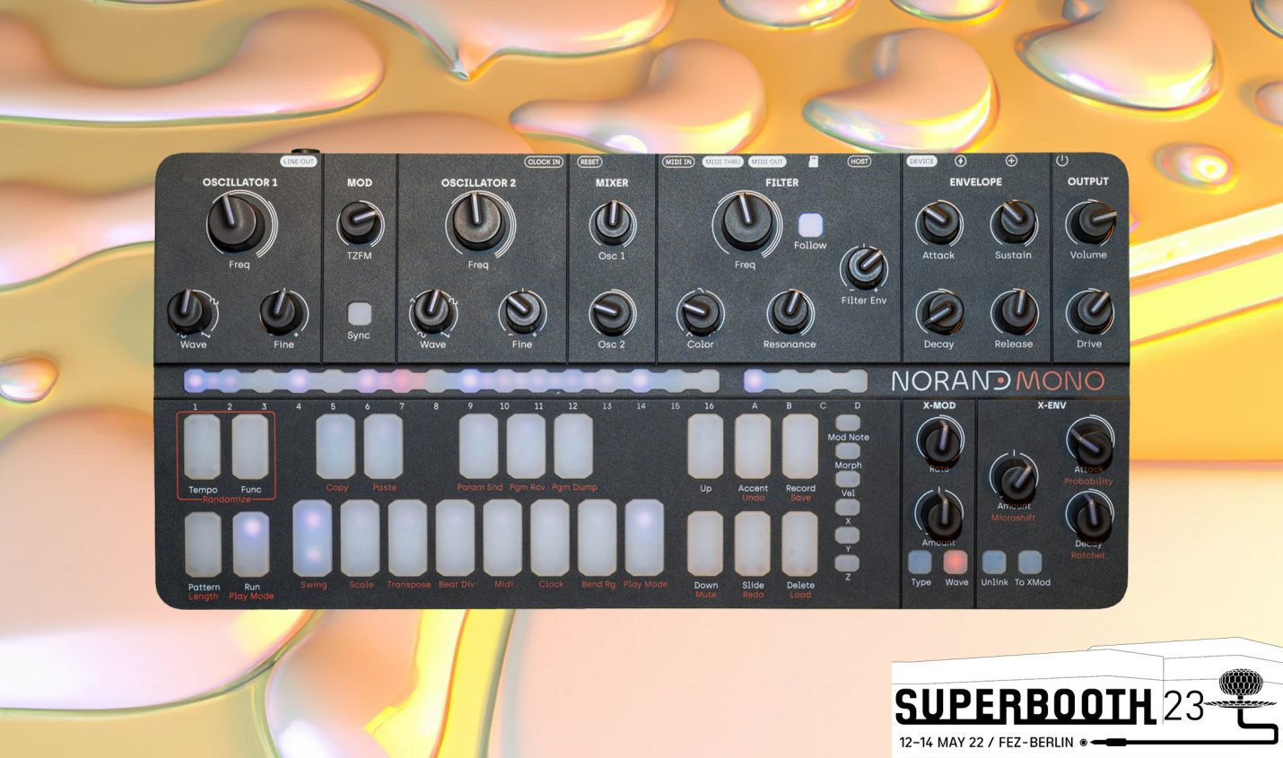 Superbooth 23: Norand Mono MK2 – überarbeitetes Design und 3D-Pads