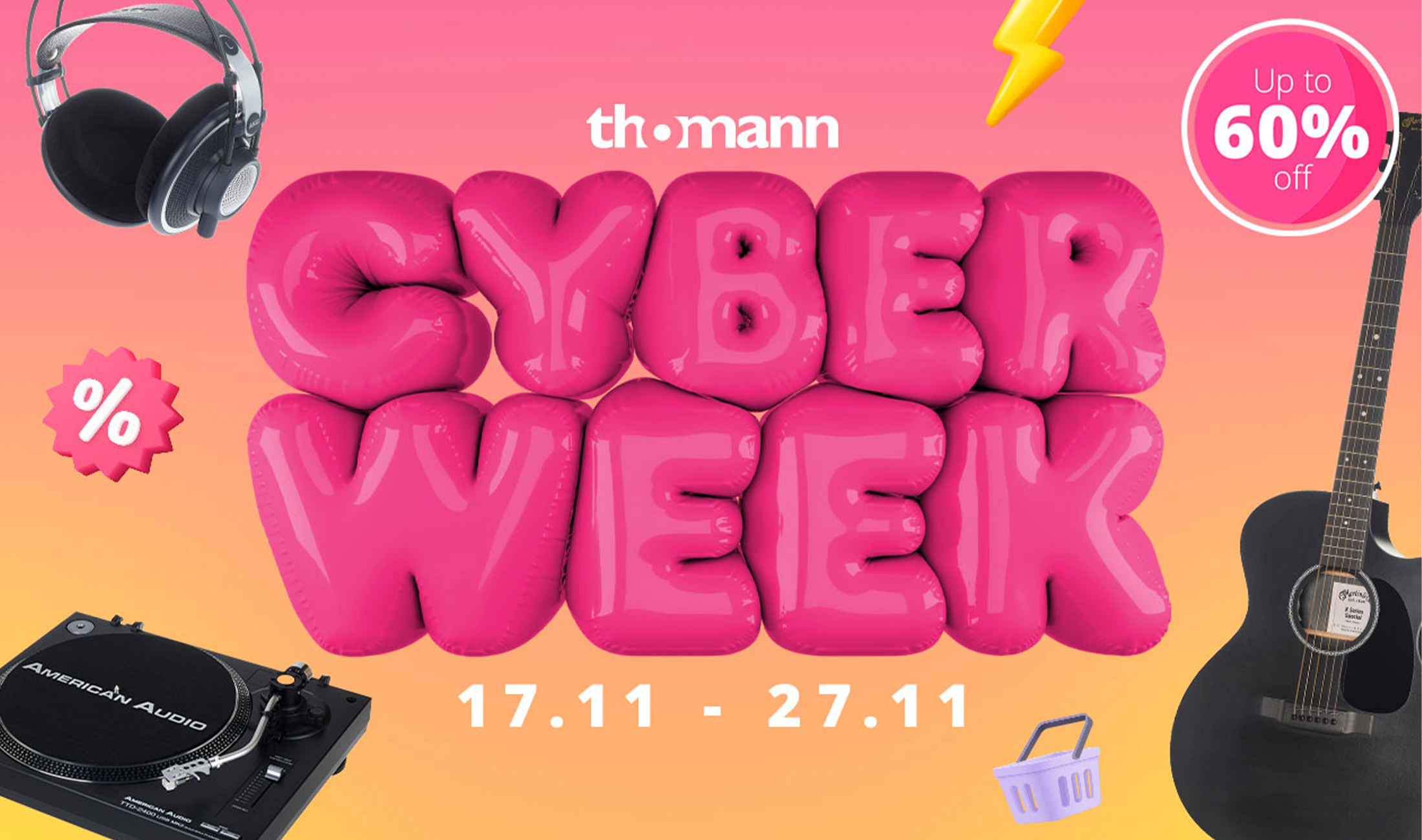 Thomann Cyberweek: Rabatte auf DJ-Equipment und Synthesizer