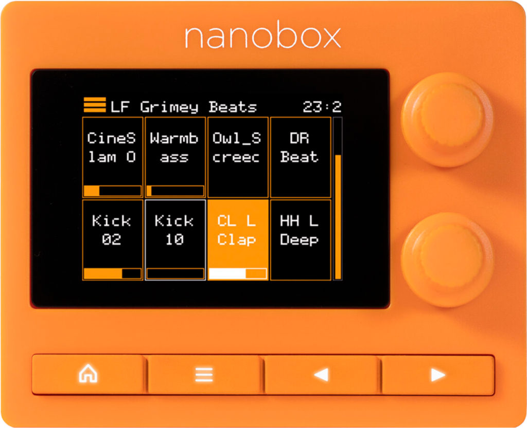 Nanobox Tangerine von oben.