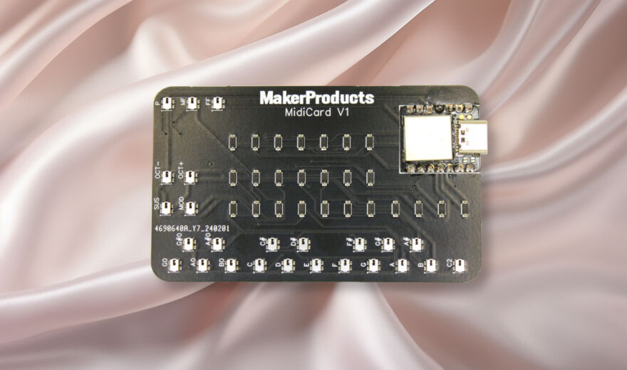 MakerProducts MIDIcard: Ein MIDI-Keyboard auf einer Kreditkarte