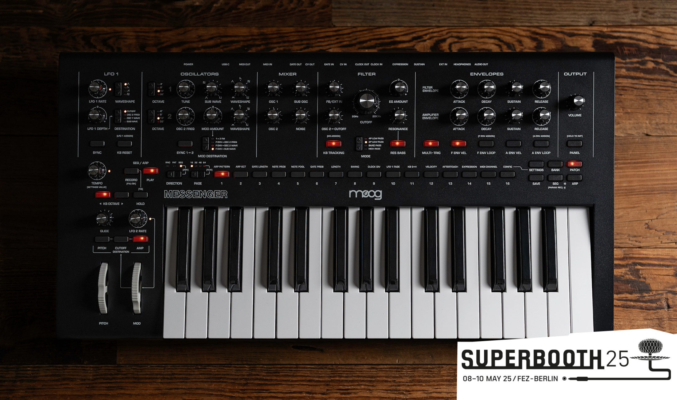 Superbooth 25: Moog Messenger – neuer Monosynthesizer vorgestellt