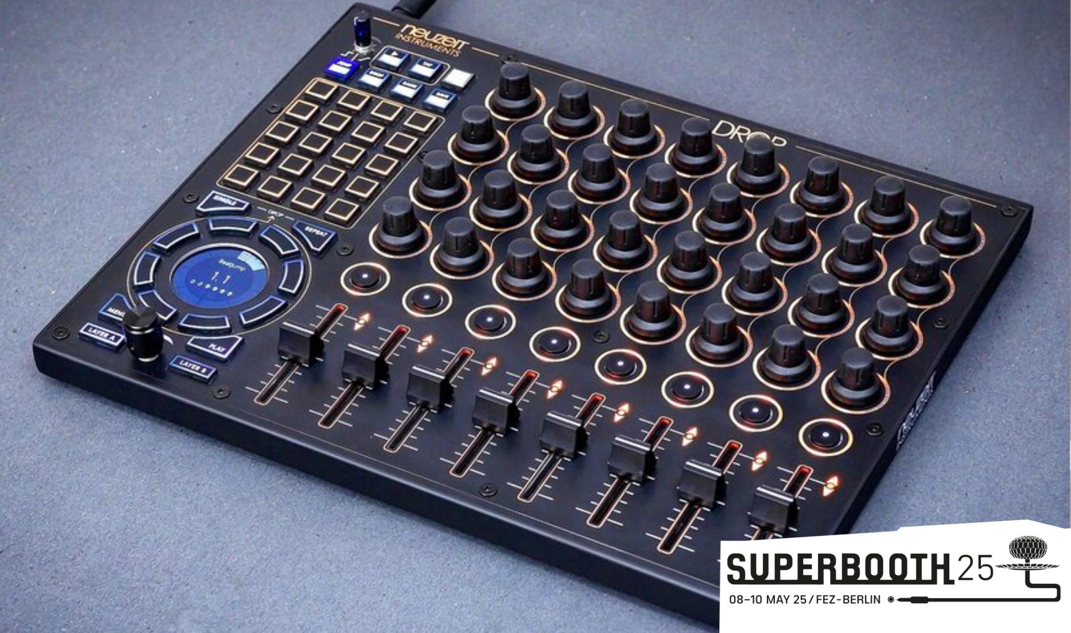 Superbooth25: Neuzeit Instruments Drop - Controller für Live-Performances angekündigt