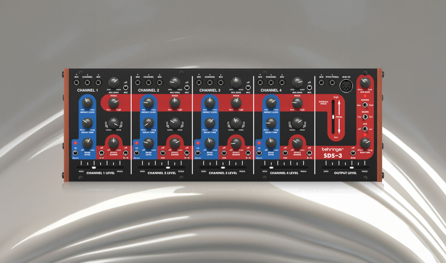 Behringer SDS-3: Analoge Drum-Hommage an Simmons-Kultgerät angekündigt