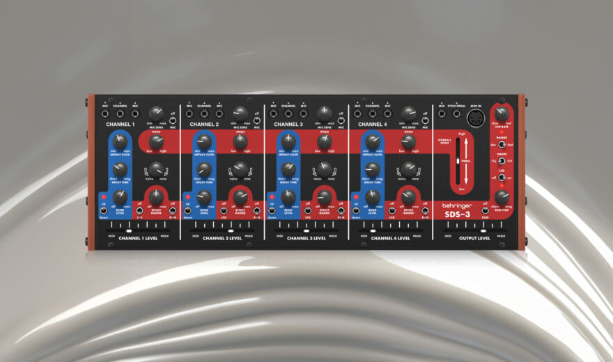 Behringer SDS-3: Analoge Drum-Hommage an Simmons-Kultgerät angekündigt